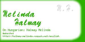melinda halmay business card